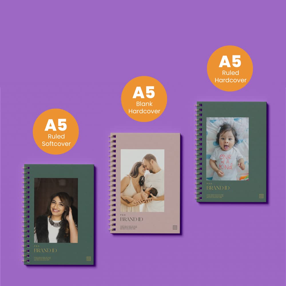 Personalized birthday gift notebooks in Singapore, available in various designs and cover types, ideal for jotting down memories or daily notes.